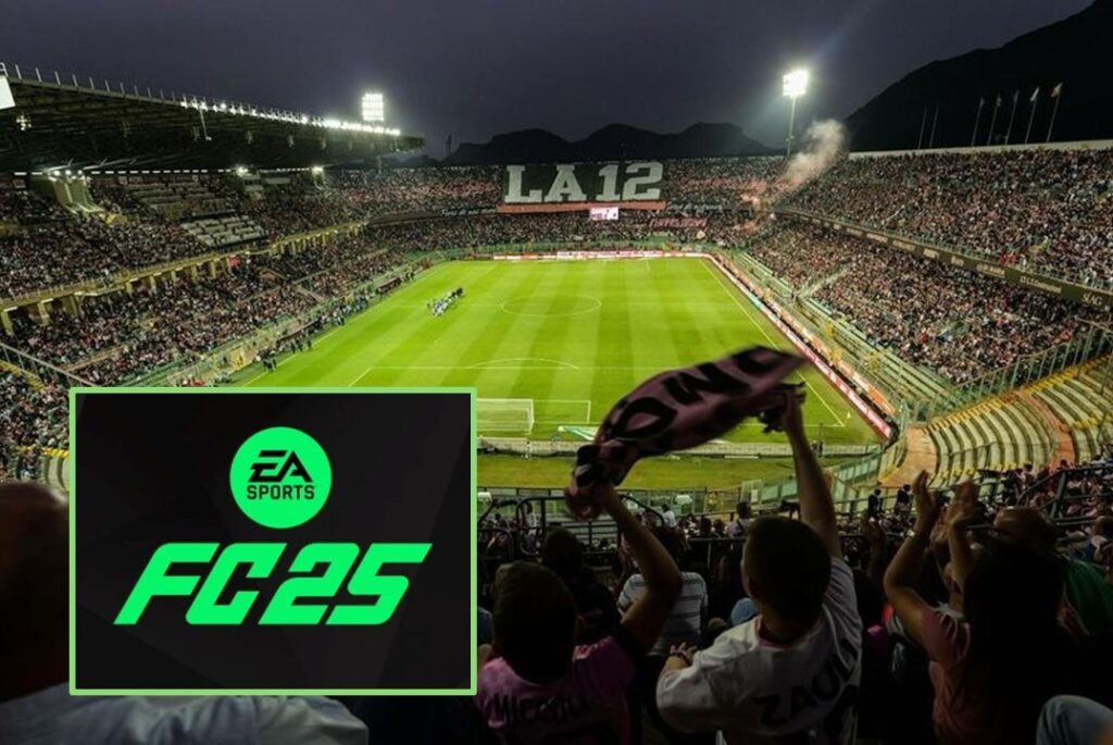 Stadio Barbera Palermo e logo EA Sports FC 25