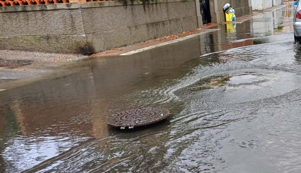 gallico marina allagata dopo la pioggia