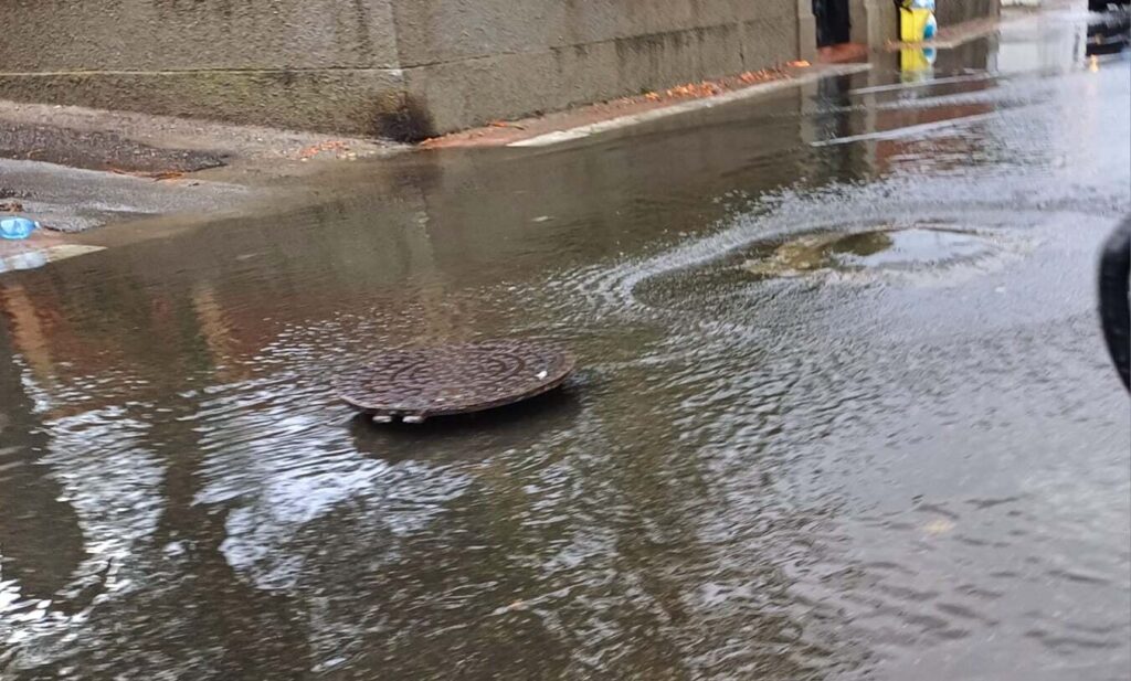 gallico marina allagata dopo la pioggia