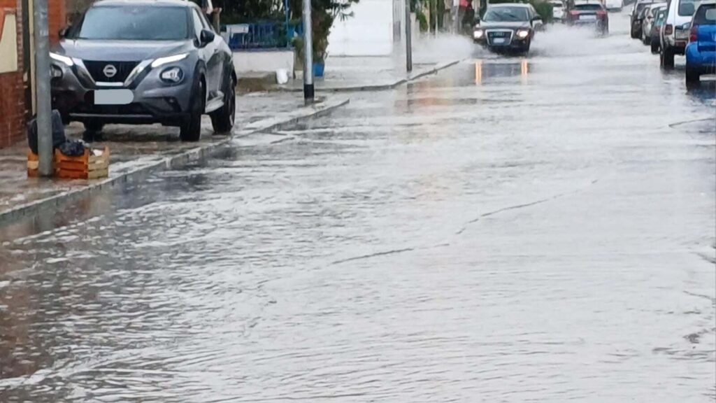 gallico marina allagata dopo la pioggia