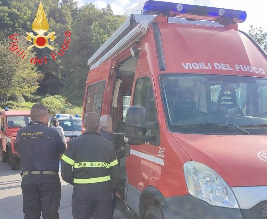 persona dispersa vigili del fuoco