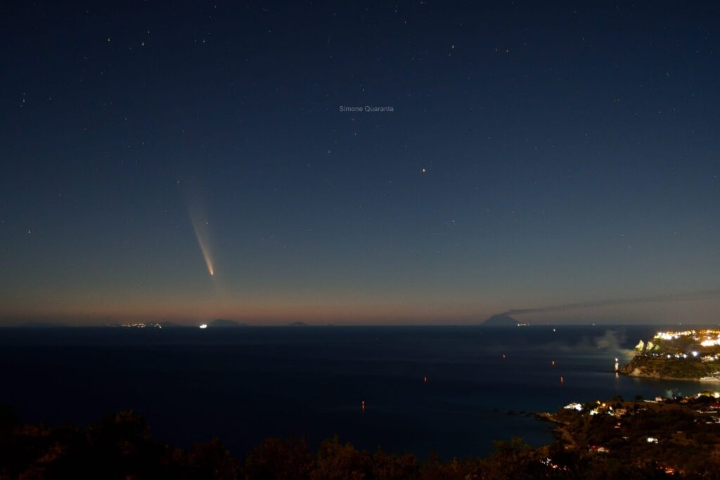 Cometa C2023 A3 Tsuchinshan-ATLAS Milazzo