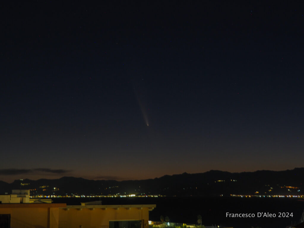 Cometa C2023 A3 Tsuchinshan-ATLAS Milazzo