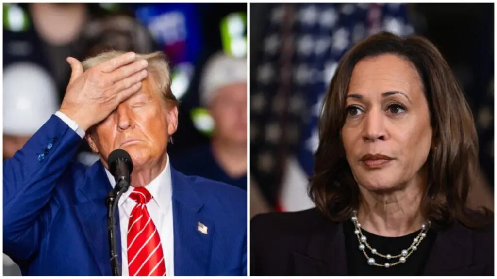 Donald Trump e Kamala Harris