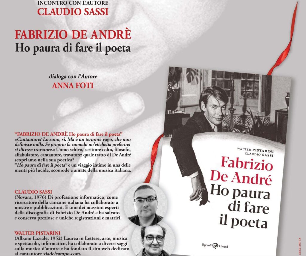 Fabrizio De Andrè Ho paura di fare il poeta