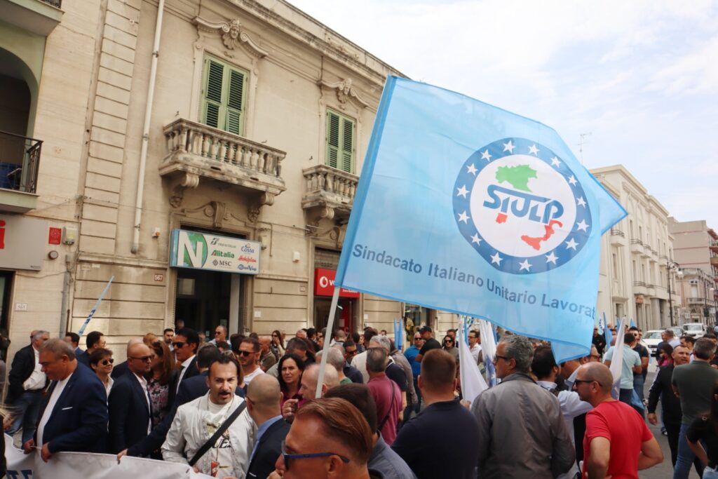 Manifestazione sindacati polizia