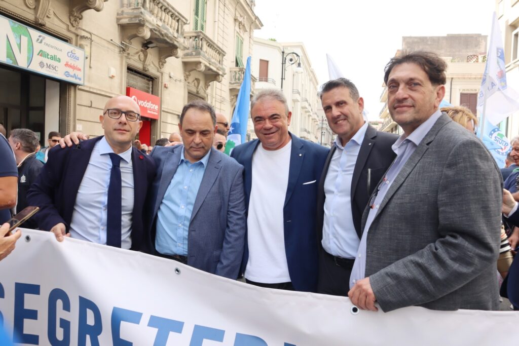 Manifestazione sindacati polizia