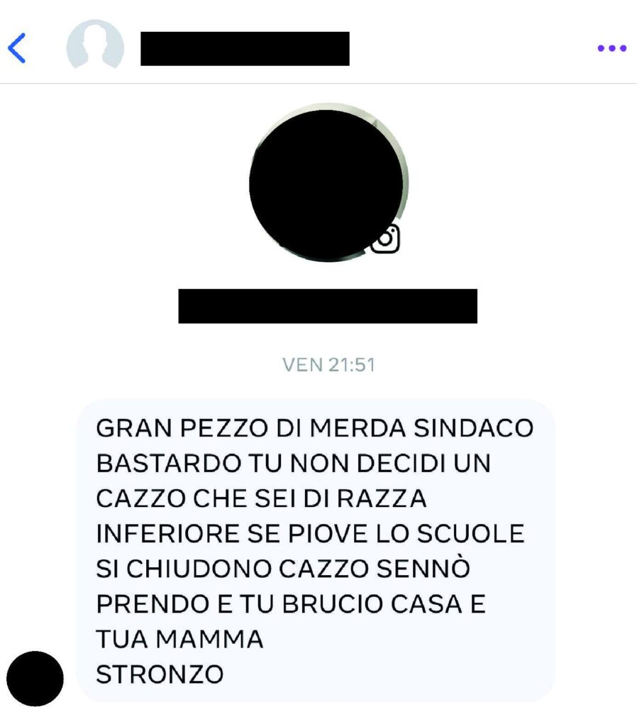 Minacce a Falcomatà