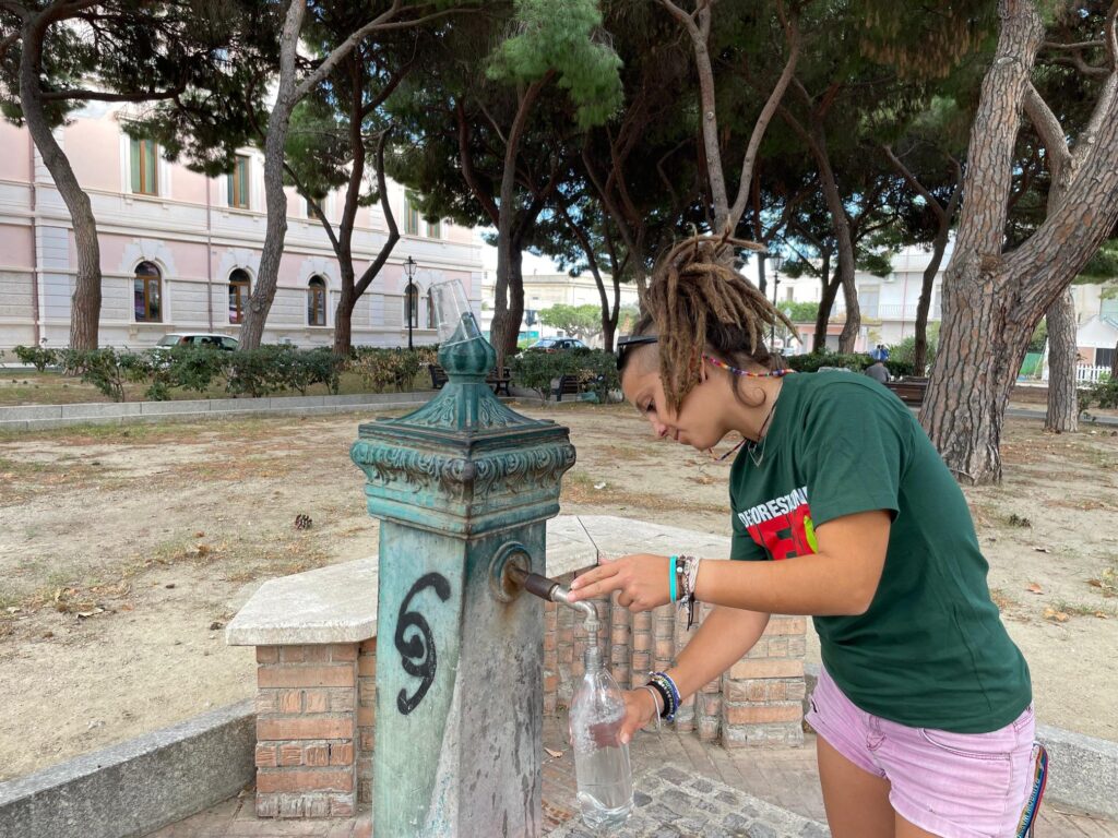 PFAS_GP_SidernoCalabria bottiglia acqua potabile fontana