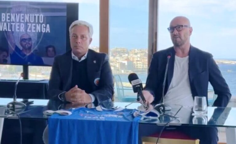 Presidente Ricci del Siracusa e Walter Zenga