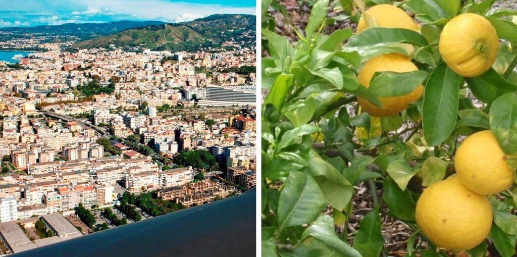 Reggio dall'alto e bergamotto