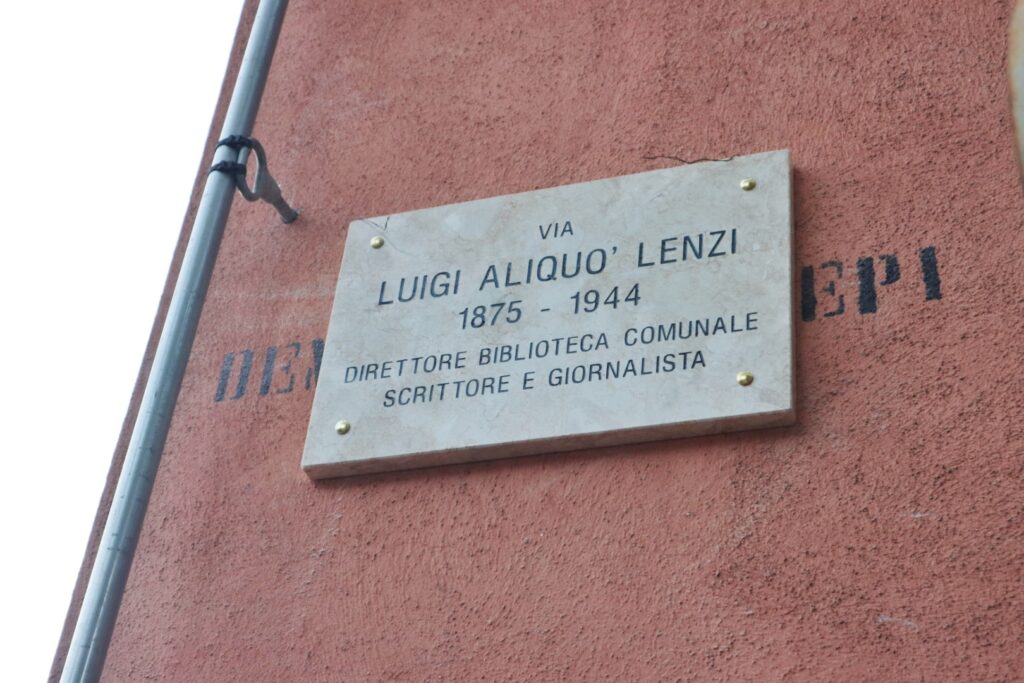 Strada dedicata a Luigi Aliquò Lenzi