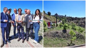 Taglio del nastro Bosco Urbano Università Mediterranea Reggio Calabria