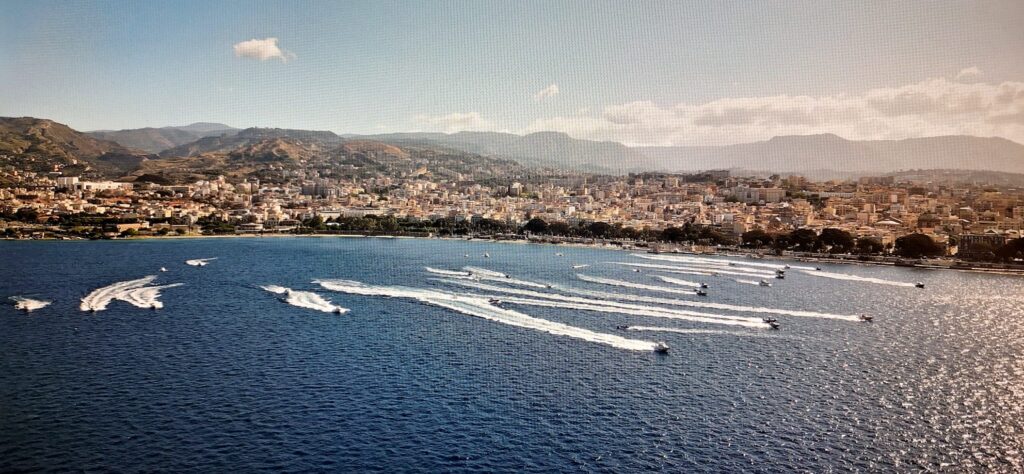 Trofeo dello Stretto - Stretto di Messina dall'alto