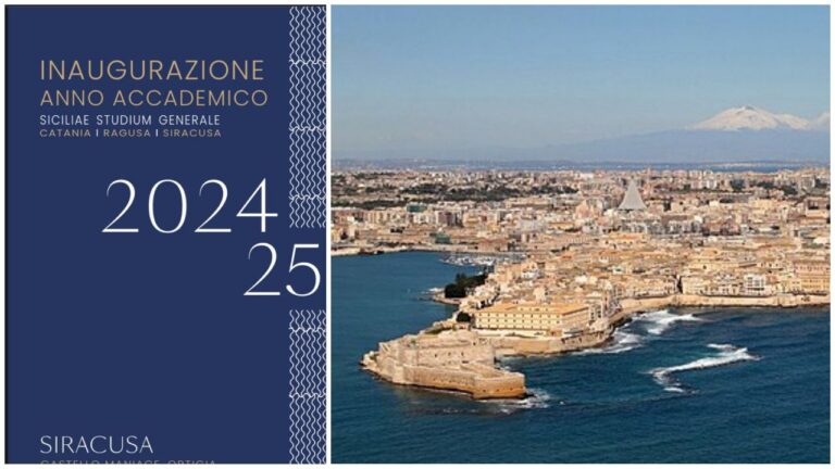 Università Siracusa anno accademico 2024-2025