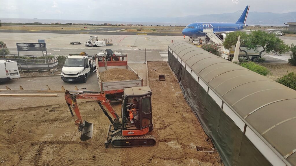 lavori realizzazione area imbarchi aeroporto di reggio calabria