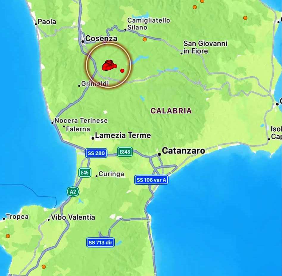 terremoto cosenza