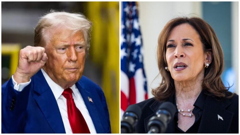 Donald Trump e Kamala Harris