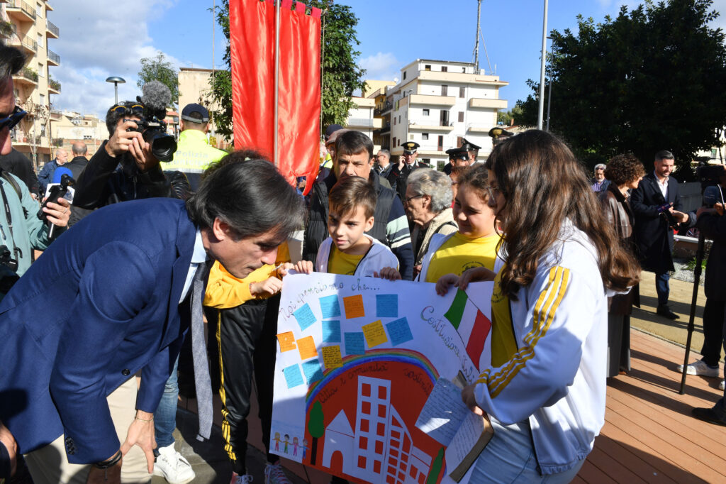 Inaugurazione parco rione marconi reggio calabria