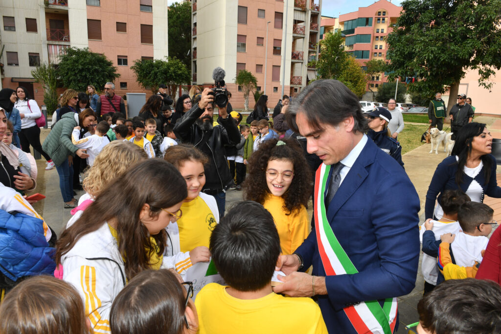 Inaugurazione parco rione marconi reggio calabria