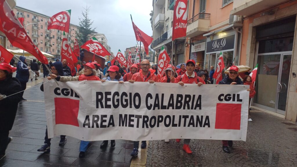 Manifestazione Cgil Cosenza