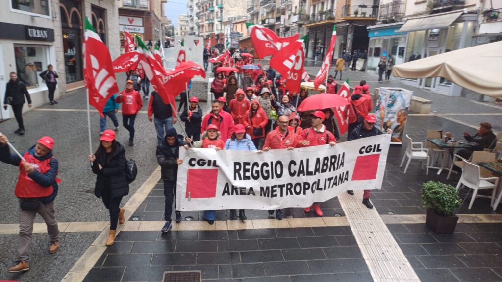 Manifestazione Cgil Cosenza