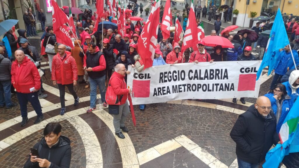 Manifestazione Cgil Cosenza