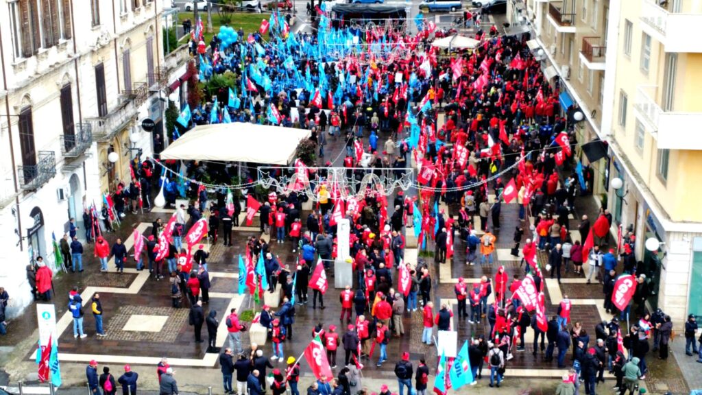 Manifestazione Cgil Cosenza