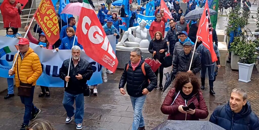 Manifestazione Cgil Cosenza