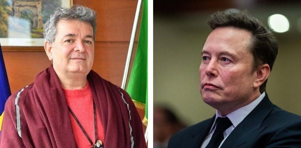 Nino Spirlì ed Elon Musk