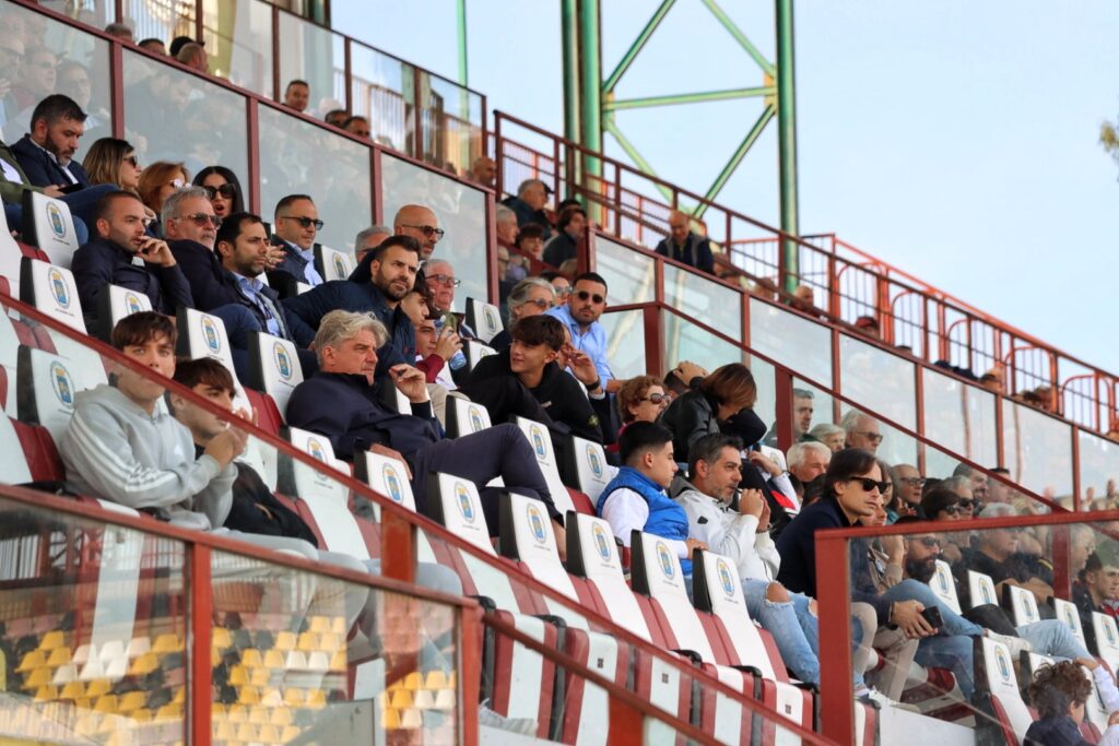 Reggina-Sambiase Bonanno Brunetti Falcomatà in tribuna coperta al Granillo