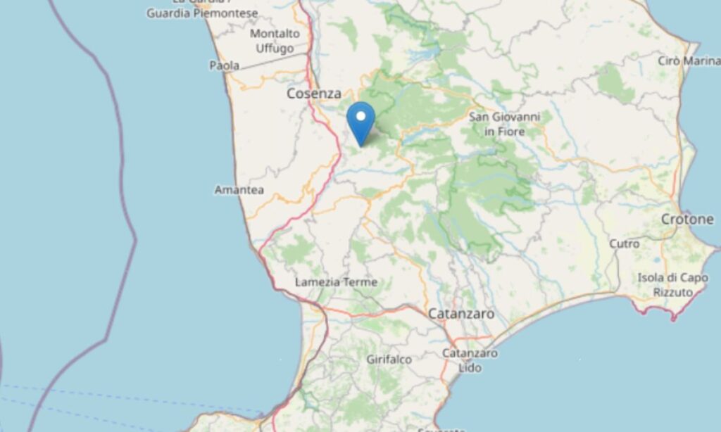 Terremoto Cosenza Ingv