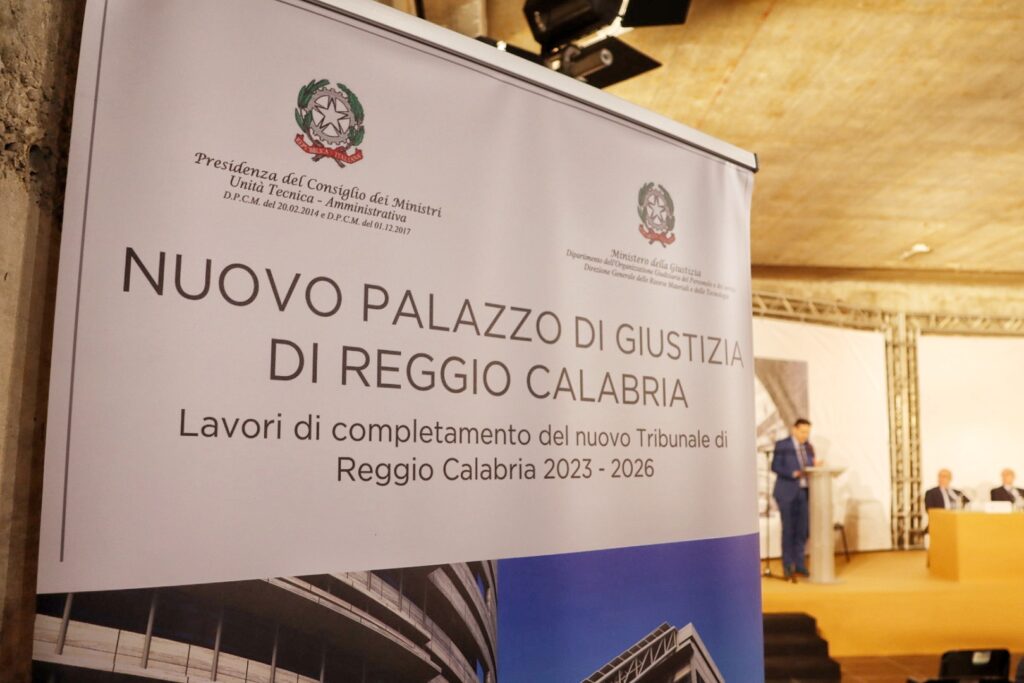 cerimonia di avvio dei lavori di completamento del Palazzo di Giustizia di Reggio Calabria