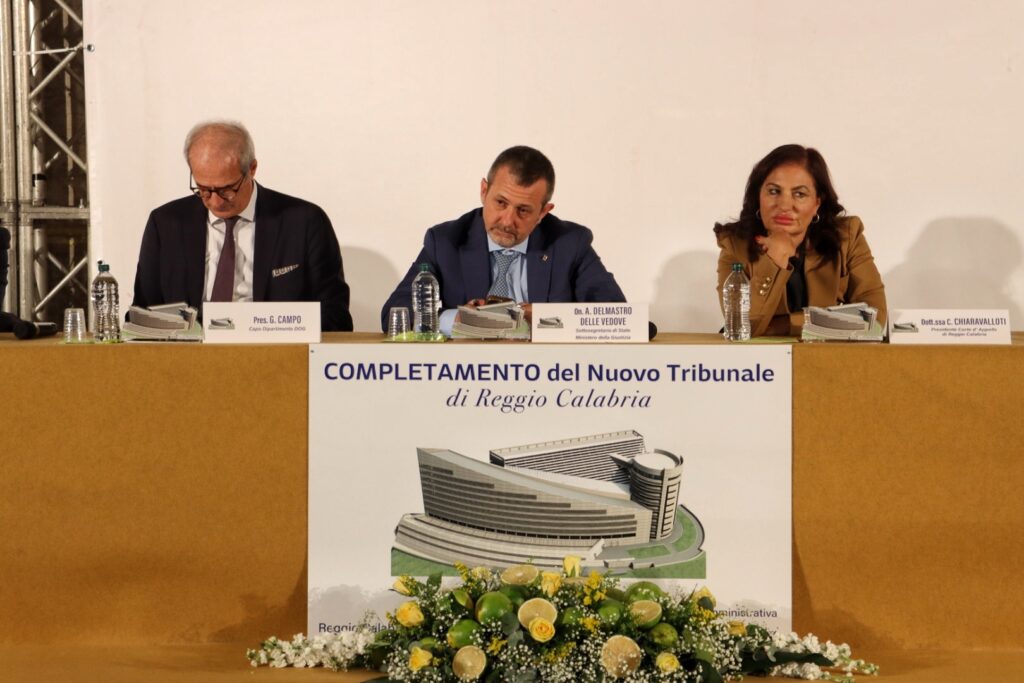 cerimonia di avvio dei lavori di completamento del Palazzo di Giustizia di Reggio Calabria