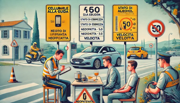 codice della strada alcol test