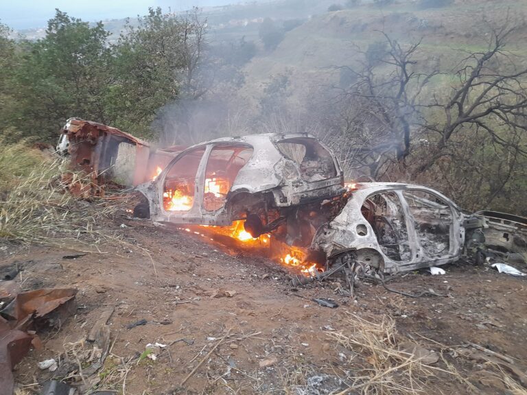 incendio carcasse auto arghillà