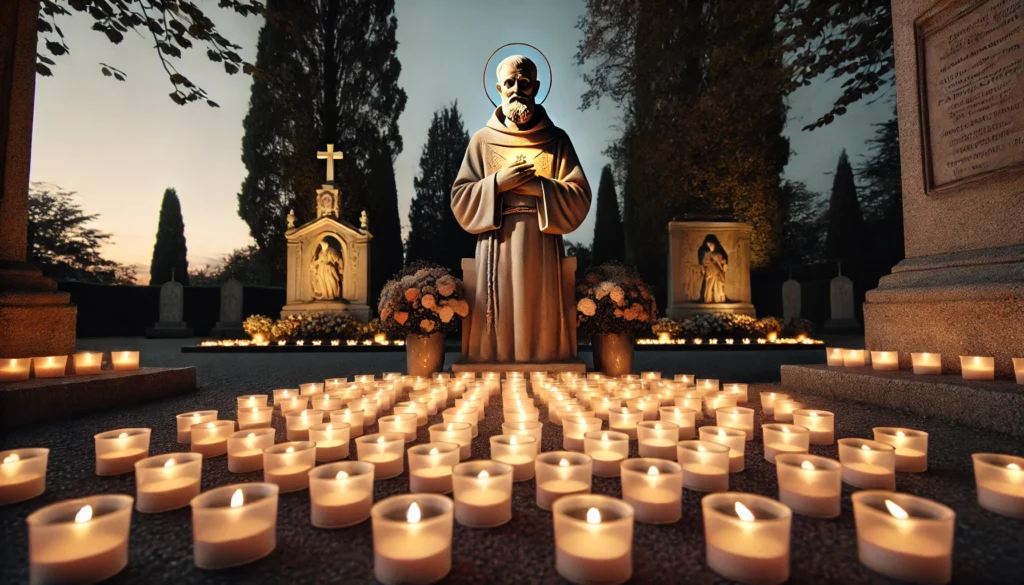 lumini statua padre pio