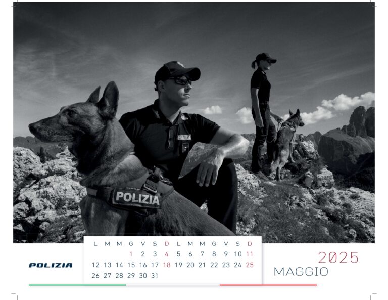 Calendario Polizia di Stato Parete 2025