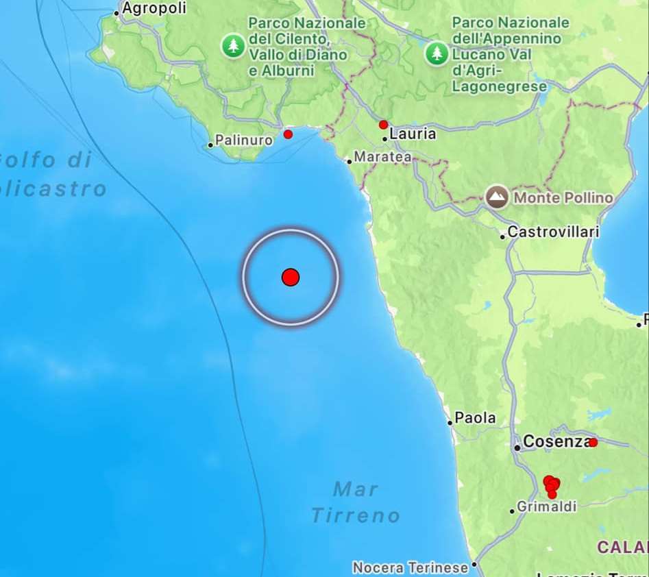 terremoto cosenza