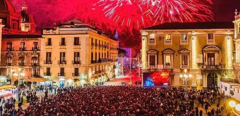 Catania notte luci e spettacolo capodanno