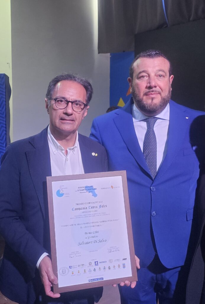 Di salvo Salvatore e Claudio Ciotola presidente associazione stampa Campania Flegrei