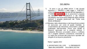 Ponte sullo Stretto e documento