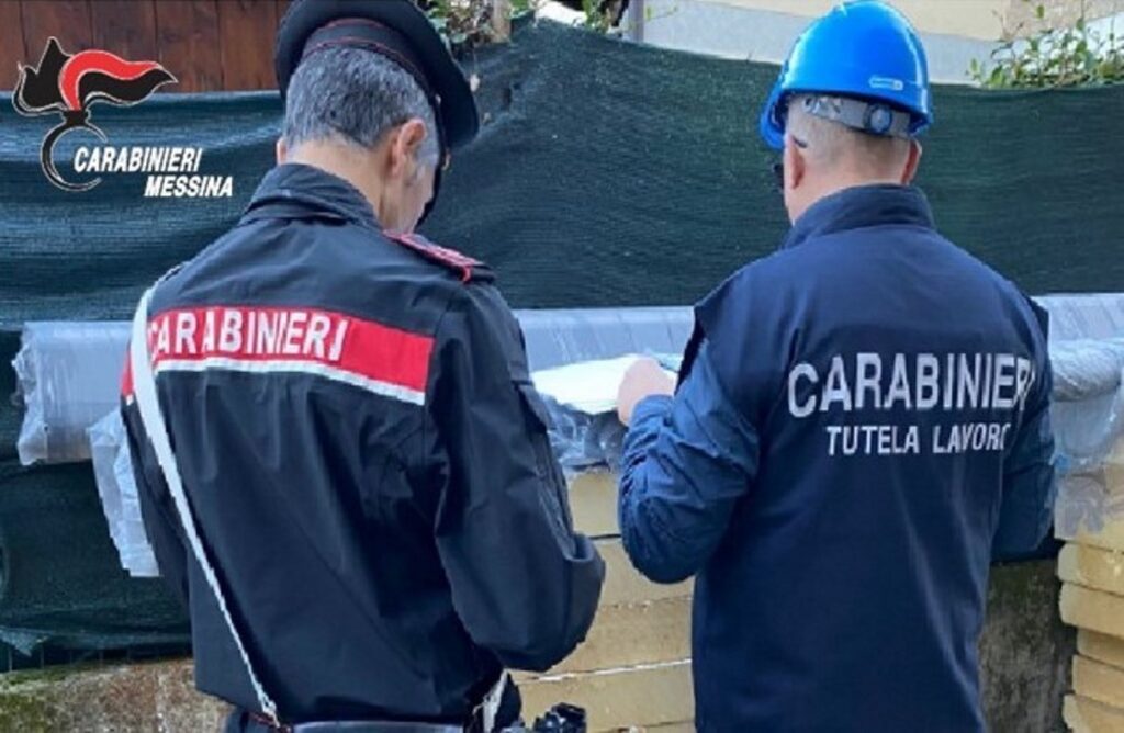 controlli cantieri edili carabinieri messina