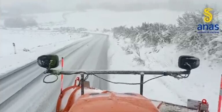 neve strade calabria